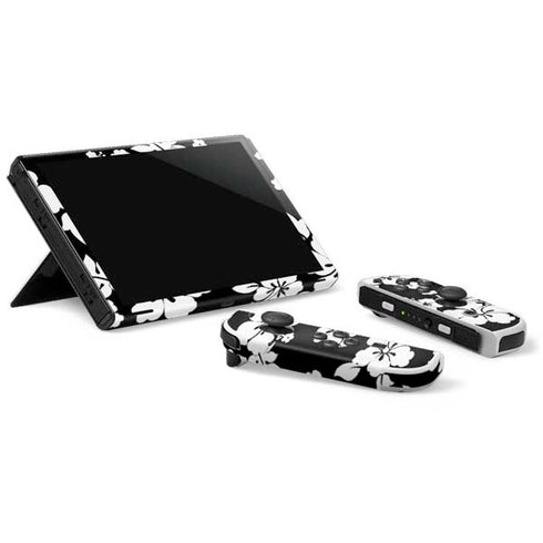 Black and White Nintendo Switch OLED (2021) Skin